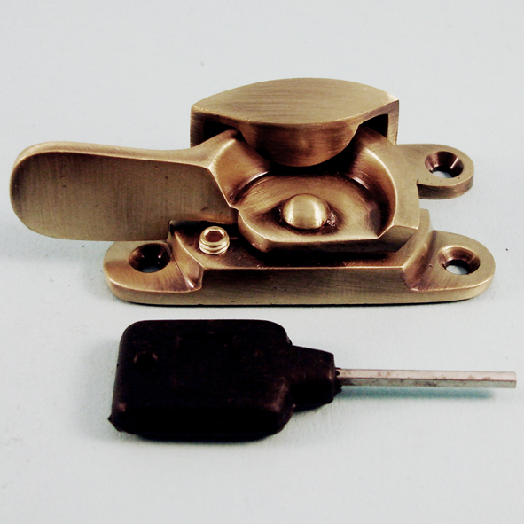 THD183L/AB • Locking • Antique Brass • Locking Fitch Sash Fastener